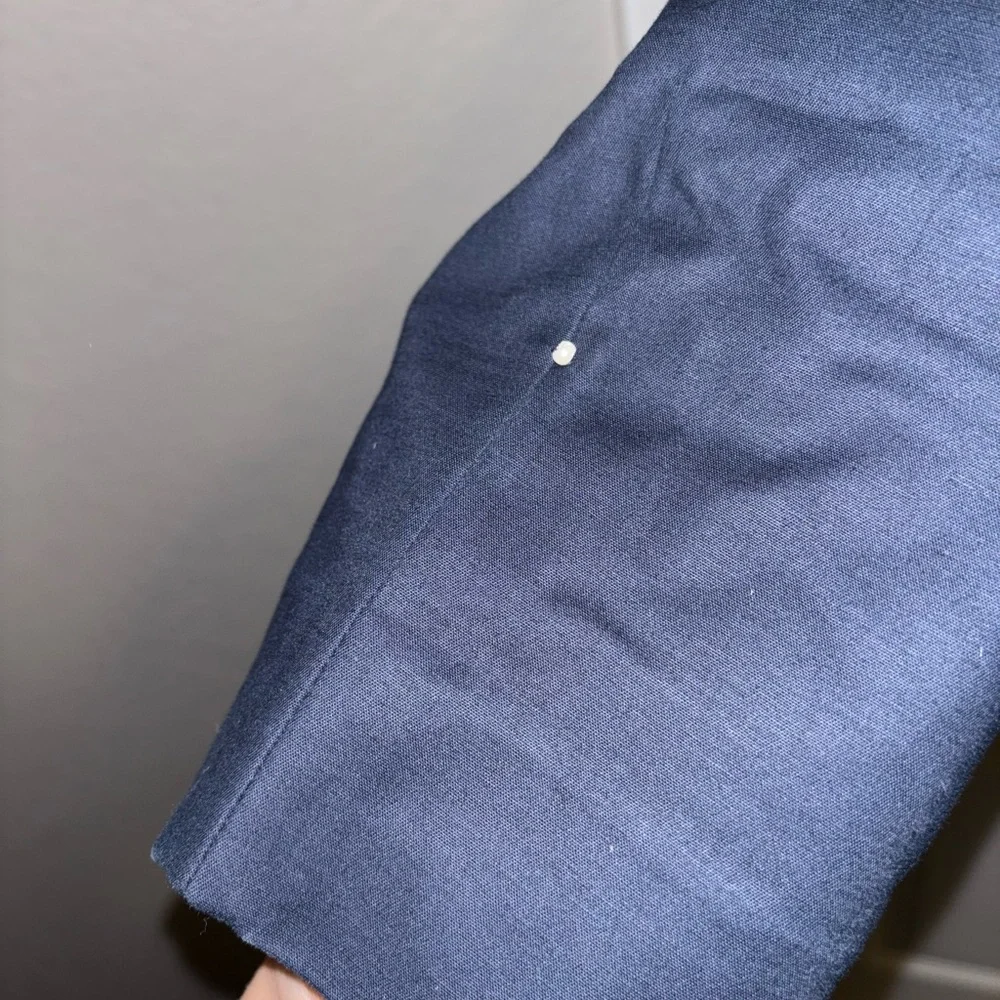 Designer Navy Blue Dress Pants - Picture 6 of 8